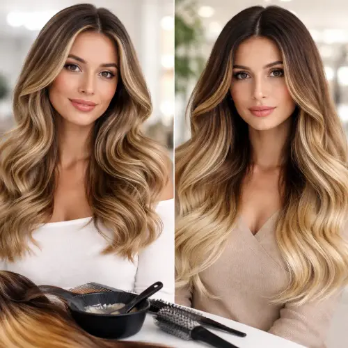balayage vs ombre