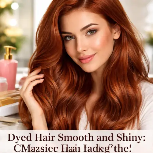 dyed hair smooth and shiny